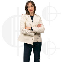 Pea coat in Ste-Brigitte woolen cloth