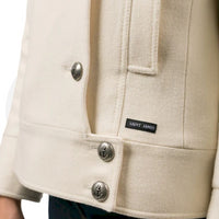 Pea coat in Ste-Brigitte woolen cloth