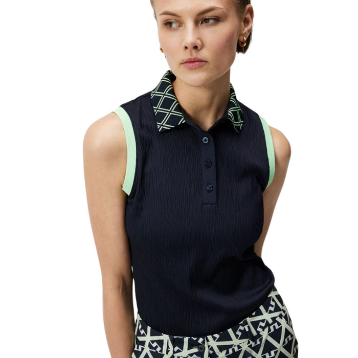 Lilac Sleeveless Polo J.Lindeberg