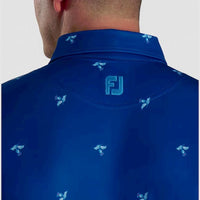 Polo Thistle Print Lisle Self Collar FootJoy