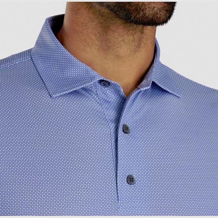 Polo Octagon Print Lisle Spread Collar FootJoy