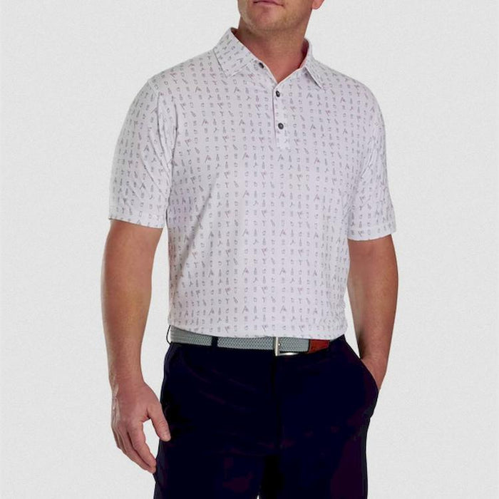 Polo Scallop Shell Foulard Lisle Self Collar FootJoy