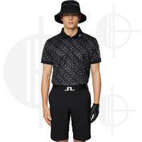 J.Lindeberg Tour Tech Reg Fit Print Polo Shirt