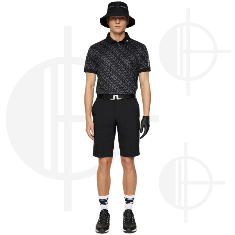 J.Lindeberg Tour Tech Reg Fit Print Polo Shirt