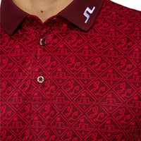 J.Lindeberg Tour Tech Reg Fit Print Polo Shirt
