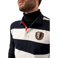 Pierrot Saint-James rugby-style striped polo shirt