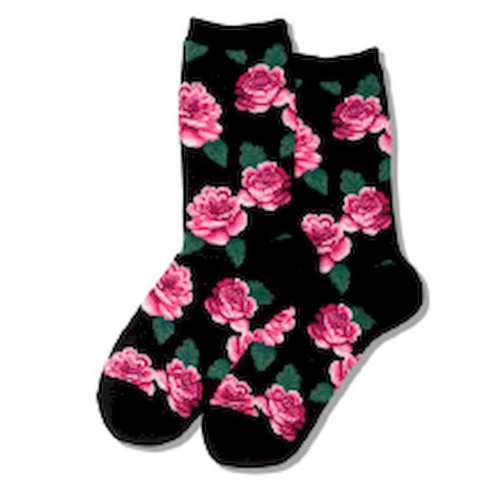 ROSE PRINT Hot Sox Stockings