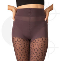 Rachel Mini Leopard Pattern Tights