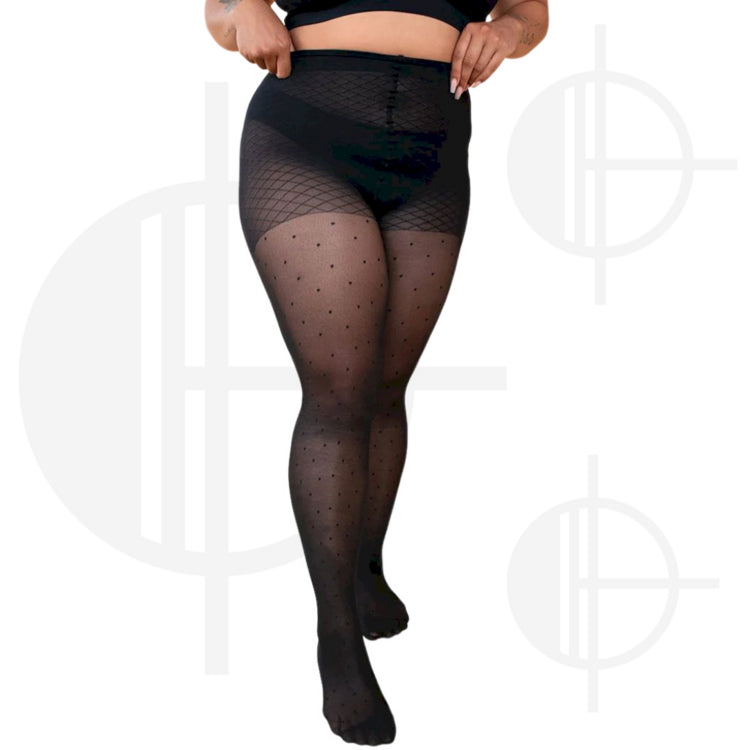 Rachel eco-friendly polka dot tights