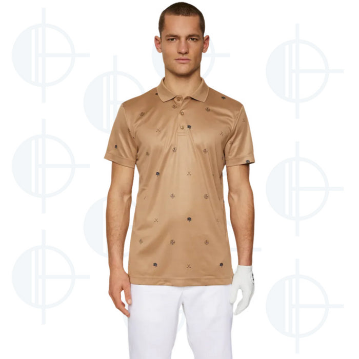 J.Lindeberg Club House Pattern Polo Shirt
