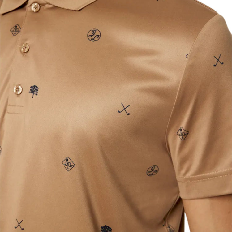 J.Lindeberg Club House Pattern Polo Shirt