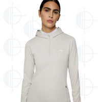 Aerial quarter zip Hood W J.Lindeberg
