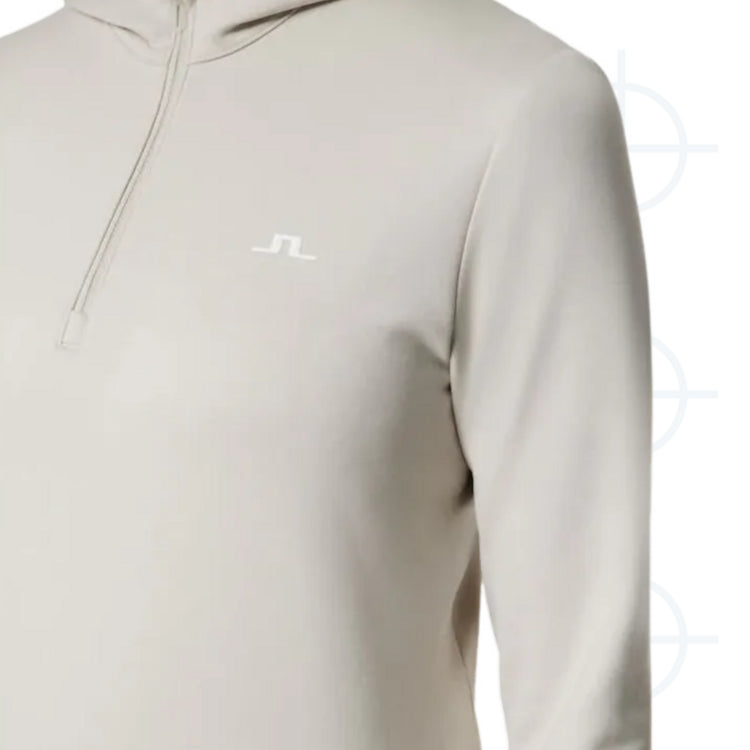 Aerial quarter zip Hood W J.Lindeberg