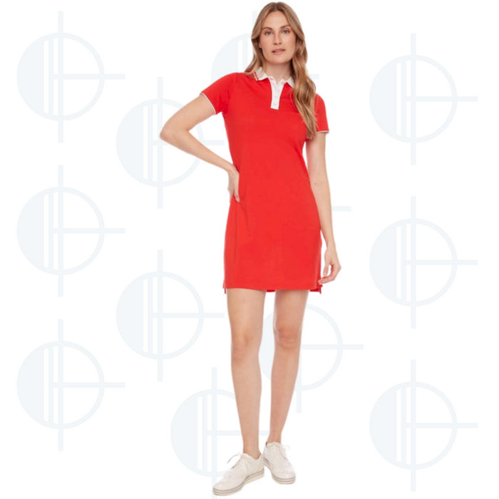 Solid Swing Control Pique Dress