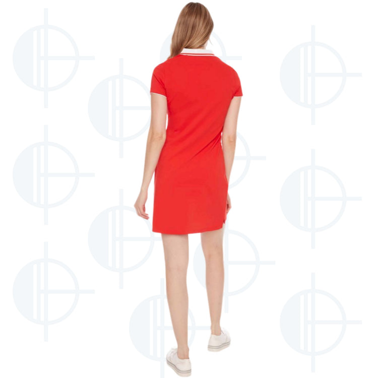 Solid Swing Control Pique Dress