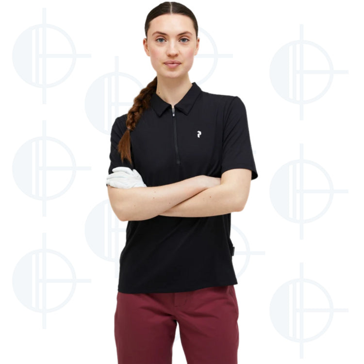 Polo Comfort Zip W Peak Performance