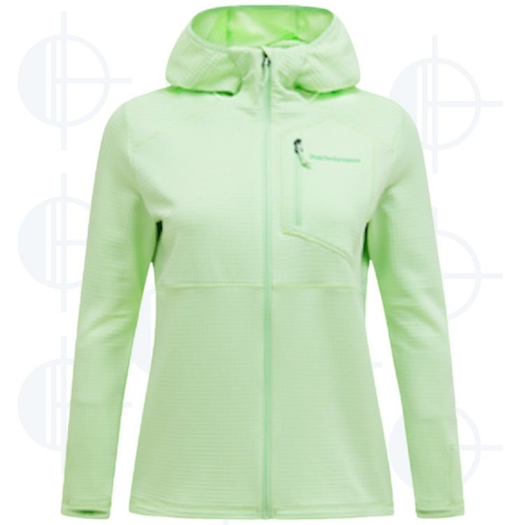 Hoodie Zip Trail Polartec Power Grid Peak Performance