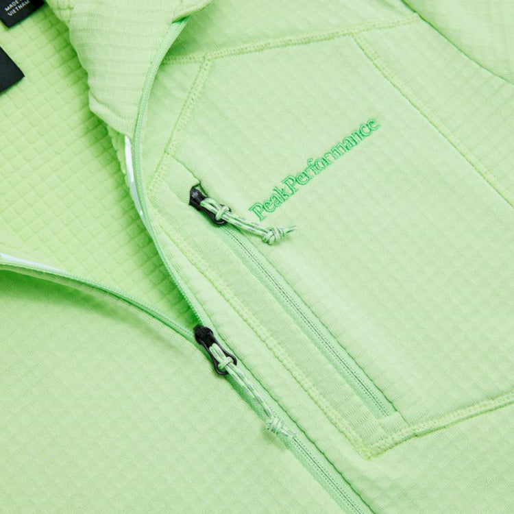 Hoodie Zip Trail Polartec Power Grid Peak Performance