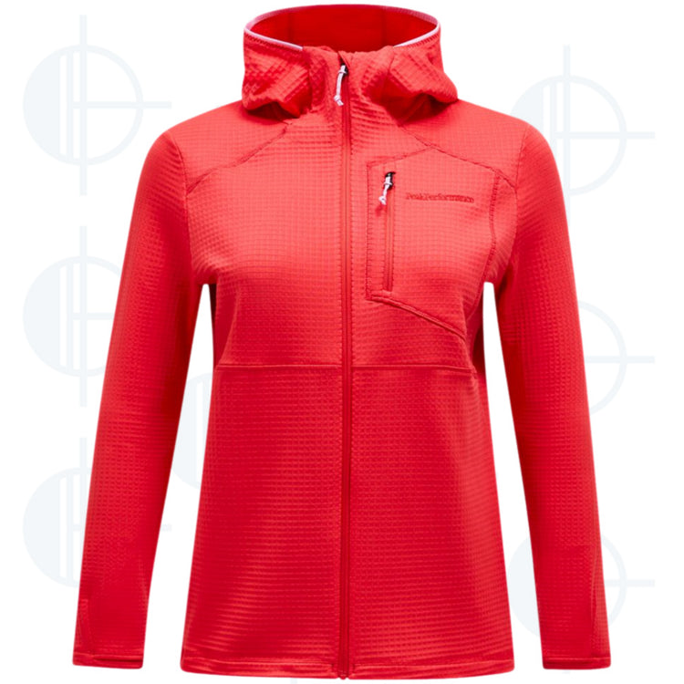 Hoodie Zip Trail Polartec Power Grid Peak Performance