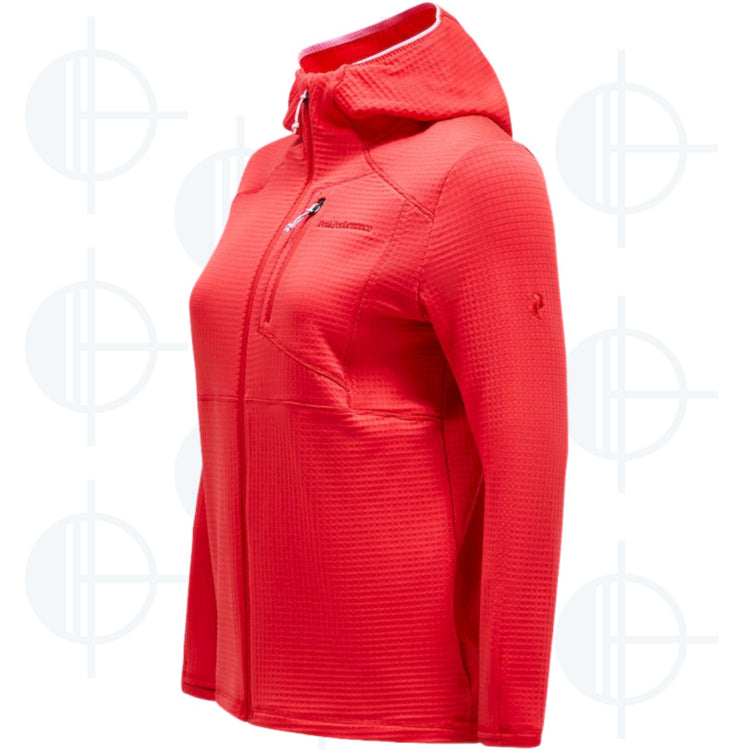 Hoodie Zip Trail Polartec Power Grid Peak Performance