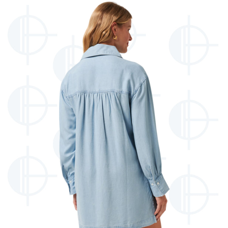 Travis Mathew Chambray Shirt Dress