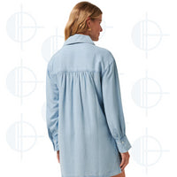 Travis Mathew Chambray Shirt Dress