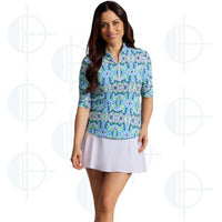 Chandail demi-manche Ridley Print 1/4 Zip Ibkul
