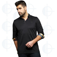 Polo manche longue Falcon Au Noir