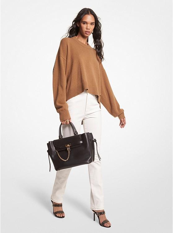 Asymmetric wool and cashmere sweater MK