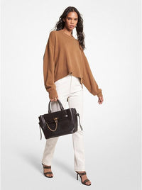 Asymmetric wool and cashmere sweater MK