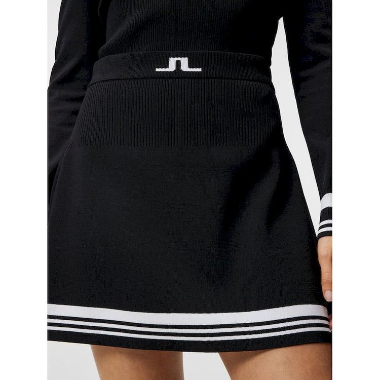 J.Lindeberg Frida Stripe Knitted viscose skirt