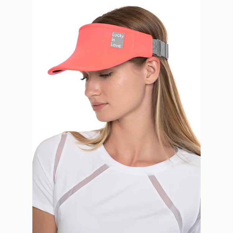 Lucky in Love Stretch Logo Visor
