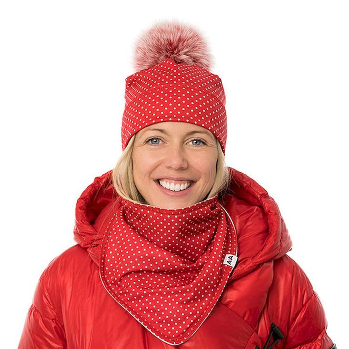 Tuque a pompom Pois