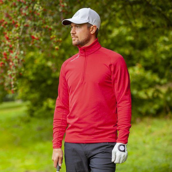 Drake 1/2 zip sweater Galvin Green