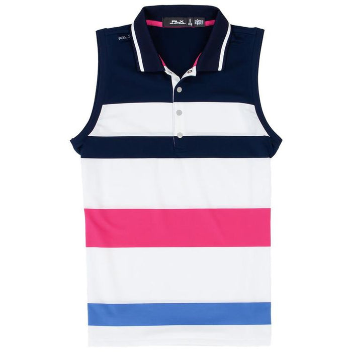 Ralph Lauren Airflow Thick Stripe Sleeveless Polo Shirt