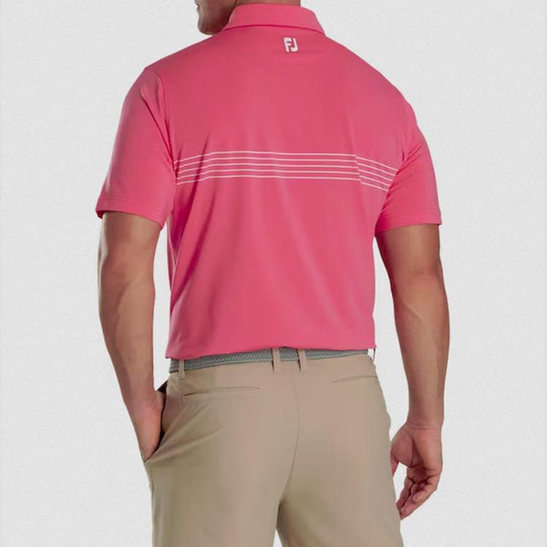 Lisle FootJoy Engineered Pinstripe Golf Polo Shirt
