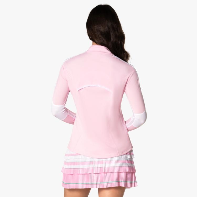 Lucky in Love Color Block 1/4 Zip Sweater