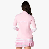 Lucky in Love Color Block 1/4 Zip Sweater