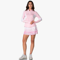 Lucky in Love Color Block 1/4 Zip Sweater