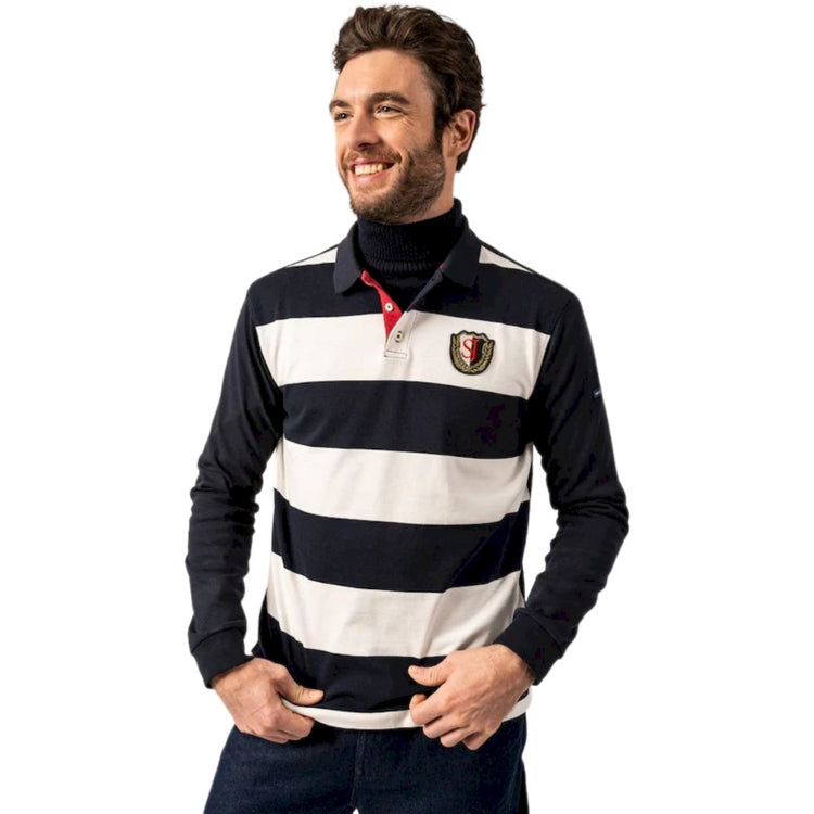 Polo rayé style rugby Pierrot Saint-James