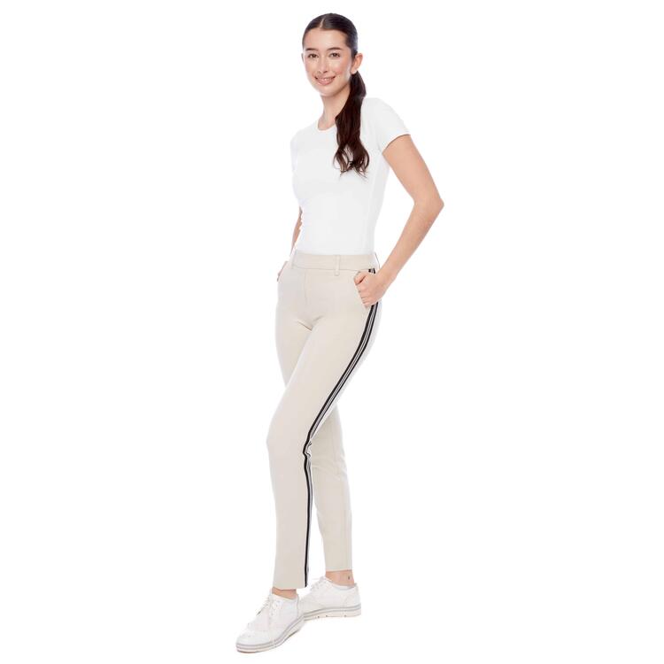 Pantalon Ponte à rayures Swing Control