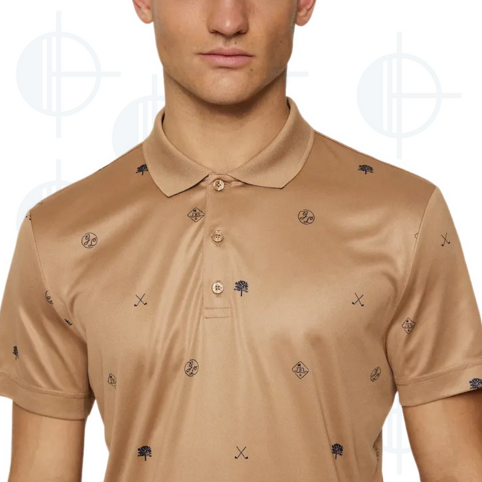 J.Lindeberg Club House Pattern Polo Shirt
