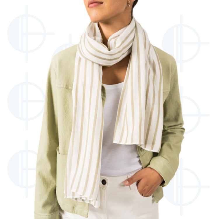Foulard rayé Promenade Saint-James