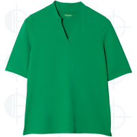 Solid V-Neck Velocity Swing Control Polo Shirt