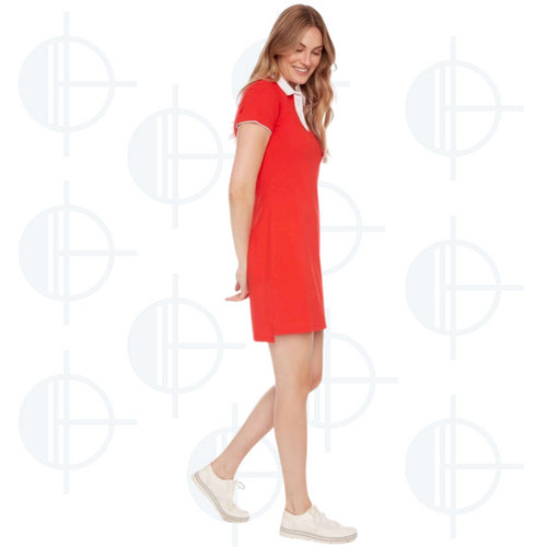 Solid Swing Control Pique Dress