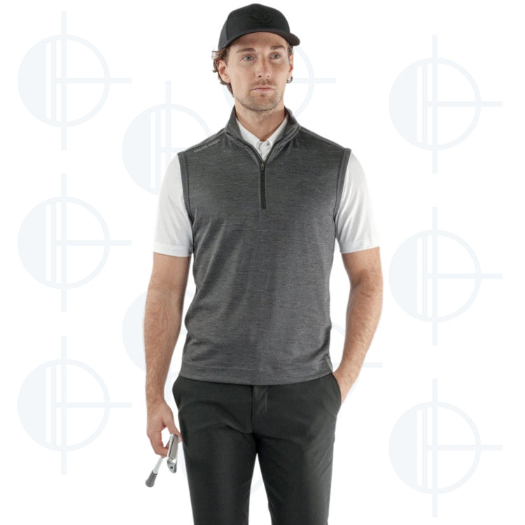 Veste sans manche 1/4 zip Del Galvin Green