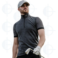 Veste sans manche 1/4 zip Del Galvin Green