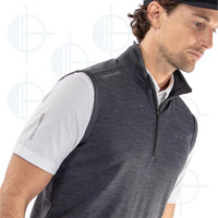 Veste sans manche 1/4 zip Del Galvin Green
