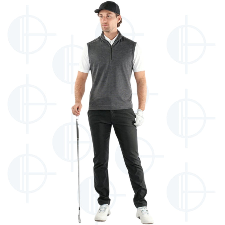 Veste sans manche 1/4 zip Del Galvin Green