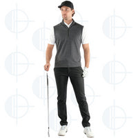 Veste sans manche 1/4 zip Del Galvin Green